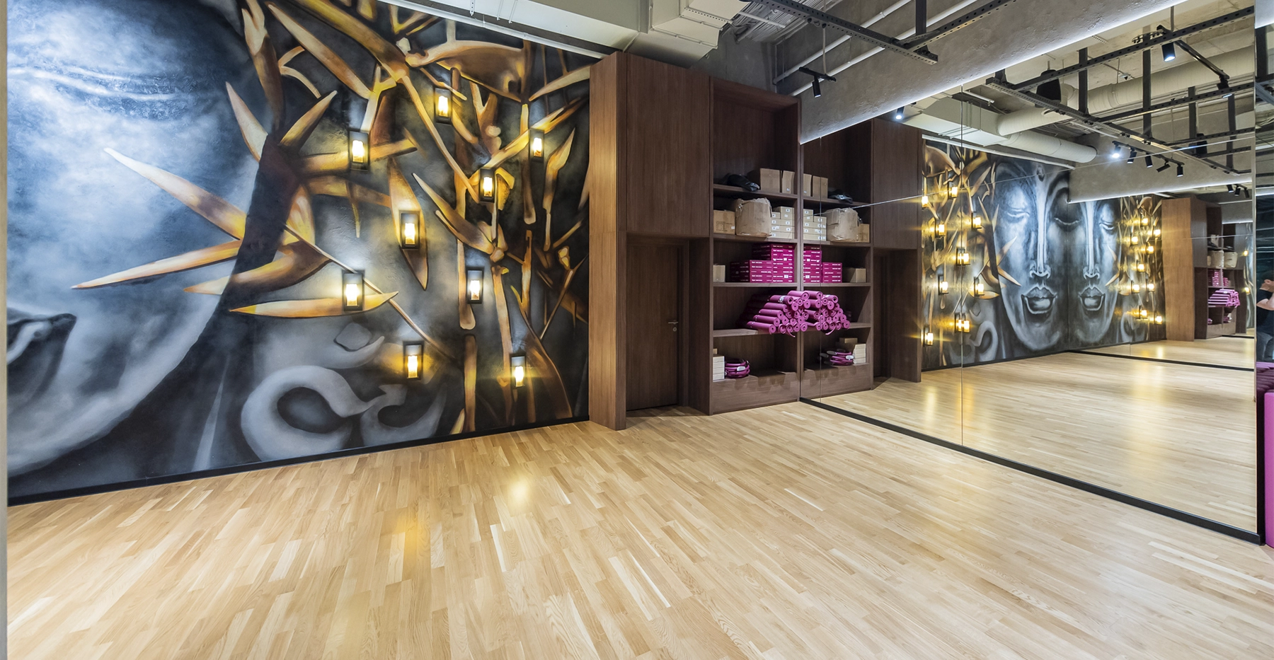 Фото проекта: Создание интерьеров, монтаж перегородок, дверей, мебели в фитнес клубе Anvil. Изображение № 12