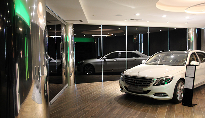 Компания NAYADA-Казань в автосалоне Mercedes-Benz, г.Казань